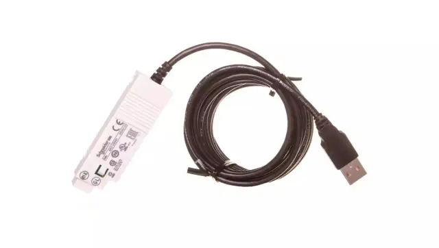 USB PC connecting cable, for smart relay Zelio Logic, 3 m