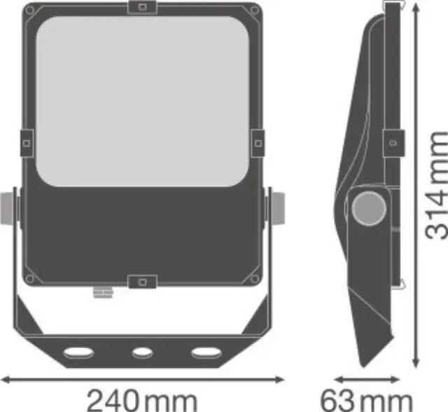 Προβολέας FLOODLIGHT PERFORMANCE ASYM 55x110 50W 4000Κ IP65 Μαύρος OSRAM LEDVANCE 2