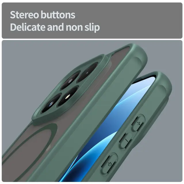 Techsuit® HaloFrost II MagSafe Θήκη για Xiaomi 17- Green. 2