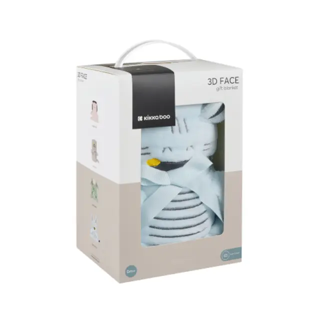 Κουβέρτα με 3D Κέντημα Stripy Friends (75×100 εκ.) - Kikka Boo 3