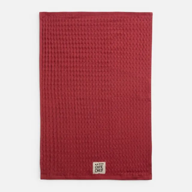 ΠΟΤΗΡΟΠΑΝΟ CUTE CHEF 45X68 NEF-NEF HOMEWARE, 100% BAMBAKI - BORDO (039625)