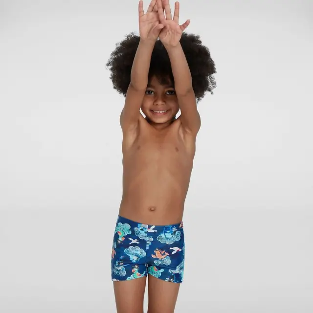 Speedo Boy's Digital Allover Print Placement Aquashort Μπλε Σκούρο 805394H099 (Speedo)