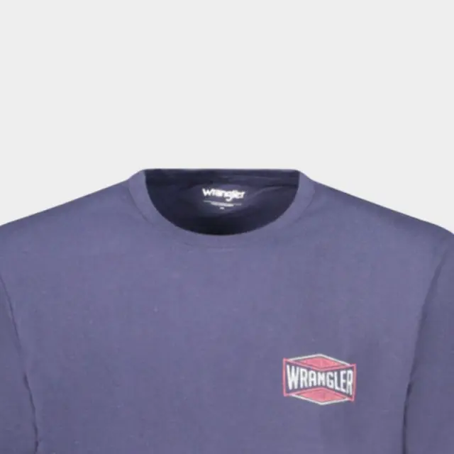 T-Shirt Wrangler 112362354_BLNAVY Μπλε - S 3