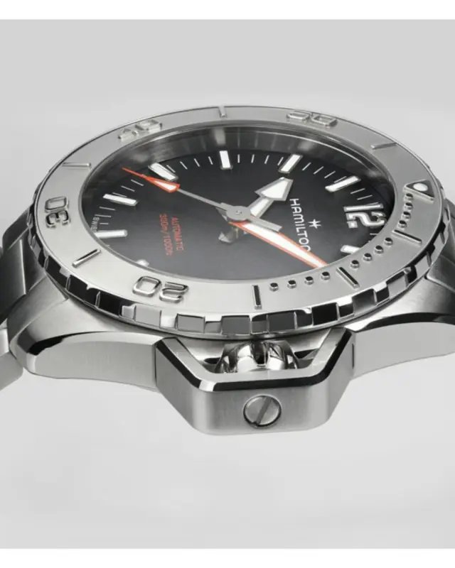 Hamilton Khaki Navy Frogman Auto H77815130 Ανδρικό Αυτόματο Ρολόι 46mm 3