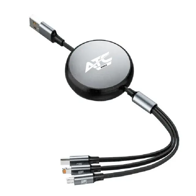ATC-C3in1 Καλώδιο Πολλαπλής Φόρτισης Lightning Type-C Micro 20.003.0005