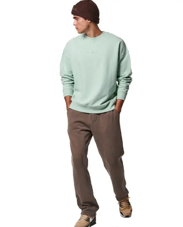 Body Action Crewneck Ανδρική Μπλούζα Με Λαιμόκοψη 063417-AQUAMINT - S 2