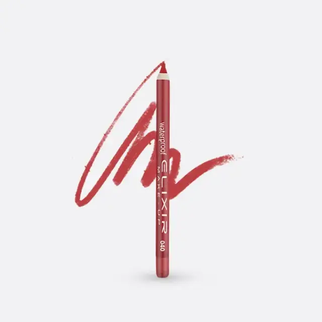 Elixir Waterproof Lip Liner 040-Coral Red