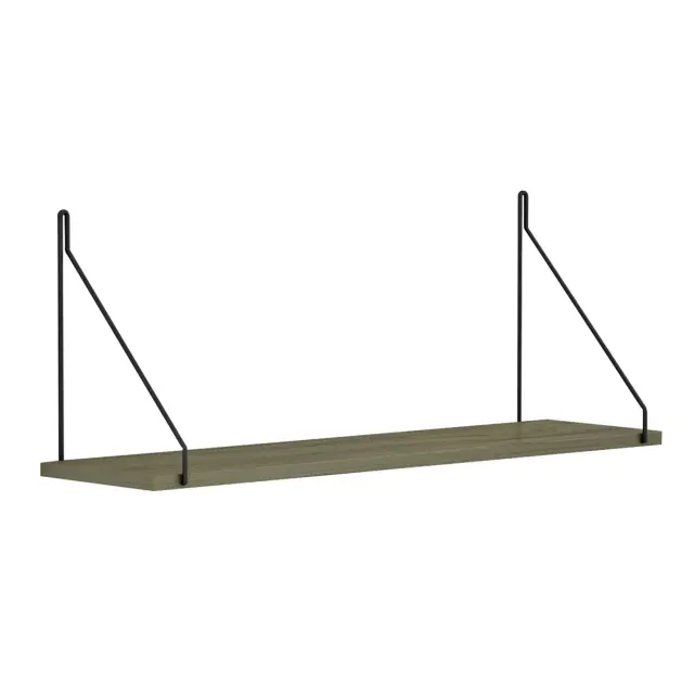 ΡΑΦΙ ΤΟΙΧΟΥ ΜΕΛΑΜΙΝΗΣ FB99183.12 OLIVE GREY 72x20x27Y εκ. 3
