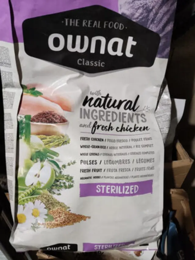 Ownat Classic Sterilised Ξηρά Τροφή για Γάτες με Κοτόπουλο 15kg