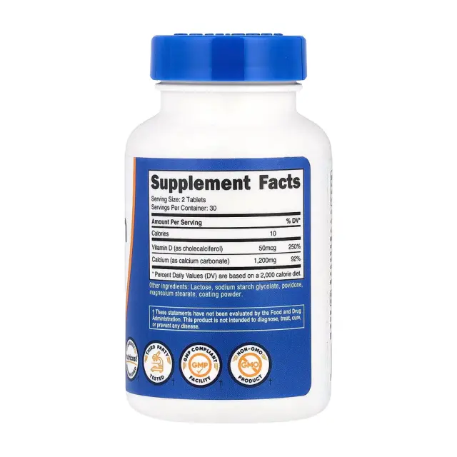 Nutricost Calcium (with Vitamin D3) 2