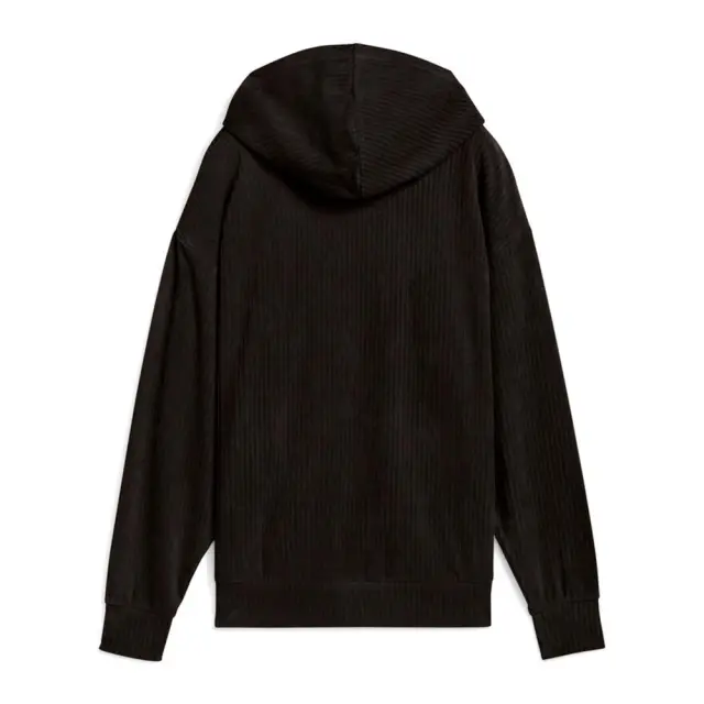 Puma Women's Essentials Elevated Comfort Velour Rib Hoodie Μαύρο 688107-01 (Puma) - Large 2