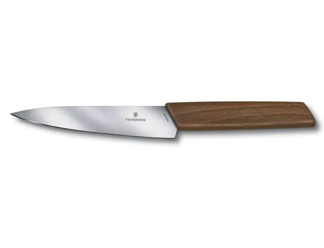 Μαχαίρι Γενικής Χρήσης Victorinox Swiss Modern με ξύλινη λαβή και μήκος λεπίδας 15cm - Σε ειδική συσκευασία δώρου6.9010.15G 2