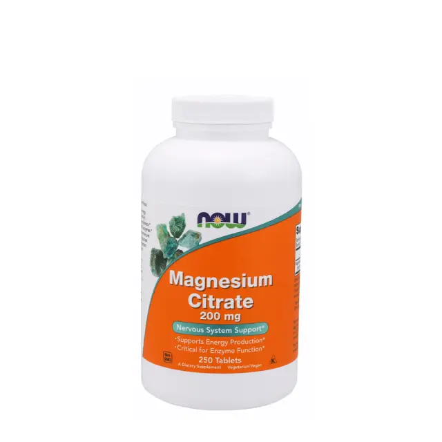 Now Foods Magnesium Citrate 200 mg 250 Tablets
