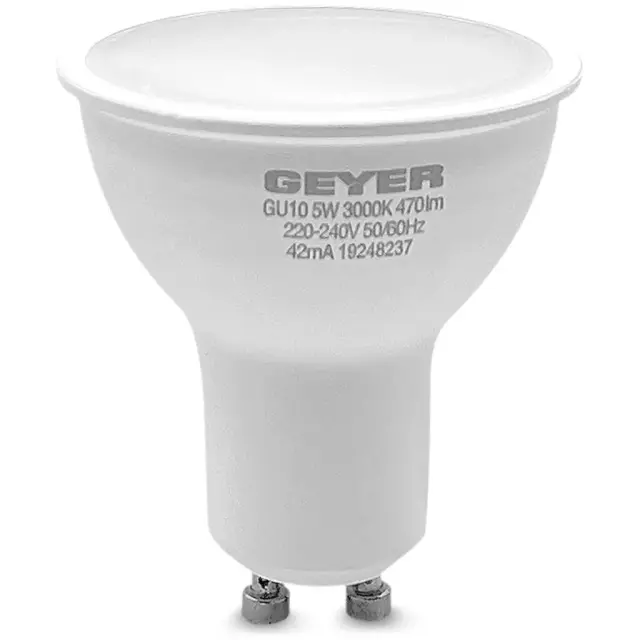 Λαμπτήρας LED GU10 5W 3000K Geyer