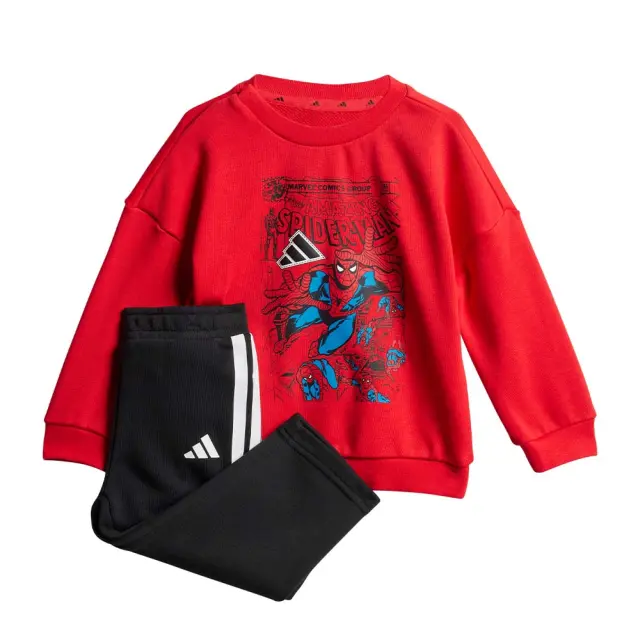 adidas Sportswear Infant's Marvel Spider-Man Jogger Set Μαύρο - Κόκκινο JV7371 (adidas Sportswear)