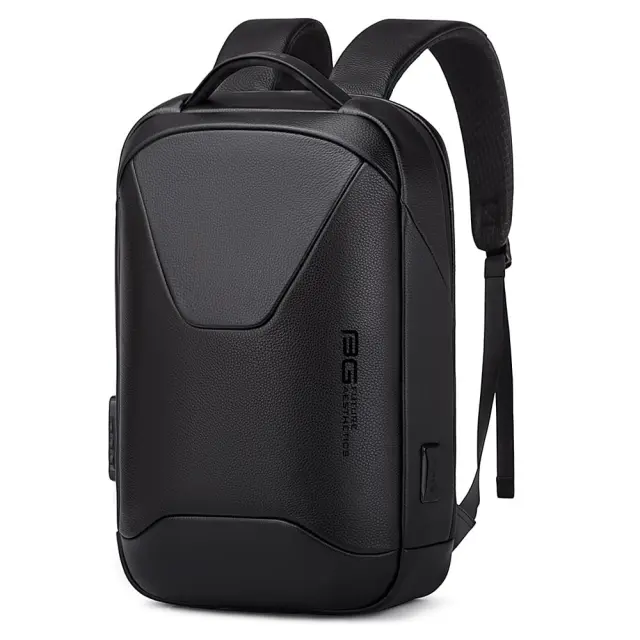 Δερμάτινο Σακίδιο πλάτης 21L Laptop 15,6 Bange 6621 μαύρο - One Size
