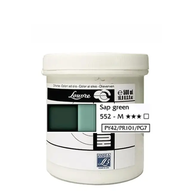 Λάδι Ζωγραφικής Lefranc Louvre - 552 Sap Green - 500ml