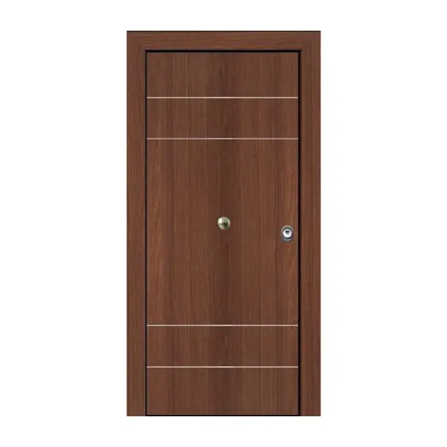 Θωρακισμένη πόρτα με επένδυση Laminate ΚΠ 105 Κατασκευαστική