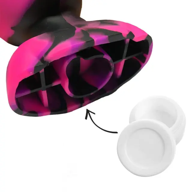 Silicone Bong Alien Head Pink 20cm 2