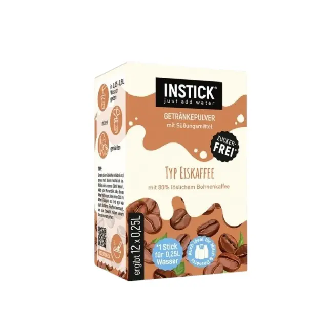 Instick Ρόφημα σε Σκόνη με Γεύση Παγωμένος Καφές 12 Sticks x 2.5g