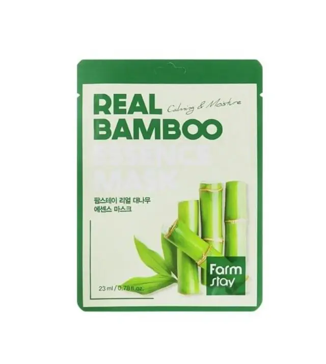 Real Bamboo Essence Mask Μάσκα Προσώπου για Ενυδάτωση, 1τμχ