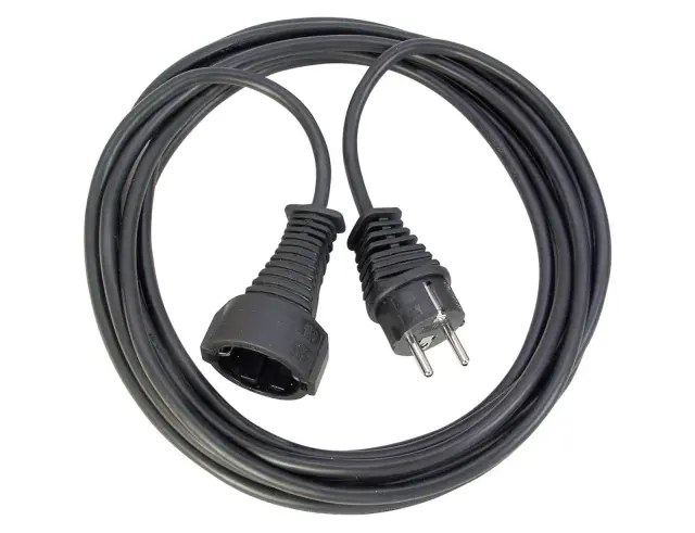 Brennenstuhl Quality plastic extension cable 3m black H05VV-F 3G1,5 (1165430) (BNN1165430)