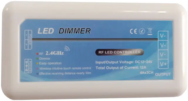 Avide LED Ταινία 12V 144W Ντίμερ 4 Ζωνών Ελεγκτής 15.001.0350