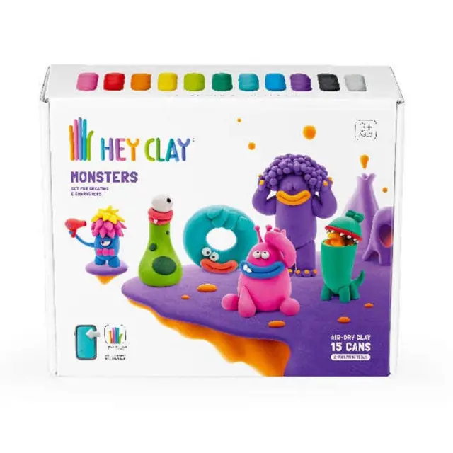 Hey Clay Κατασκευές από Πολύχρωμο Πηλό Monsters (3+ ετών) 15018 3