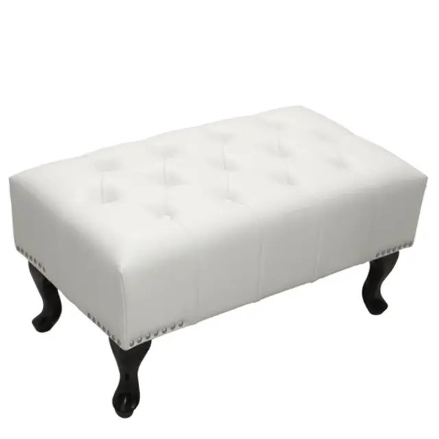 ΤΑΜΠΟΥΡΕ ΥΠΟΠΟΔΙΟ T.CHESTERFIELD FB9226.02 PU ΛΕΥΚΟ-ΜΑΥΡΑ ΠΟΔΙΑ 80x44x39Yεκ. 2
