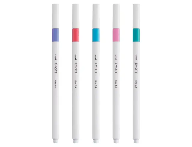Μαρκαδόροι Σχεδίου Uni-Ball Candy Pop Emott με πάχος μύτης 0.4mm - 5 τεμάχιαEMOTT 5P SET CANDY POP COLOURS 2