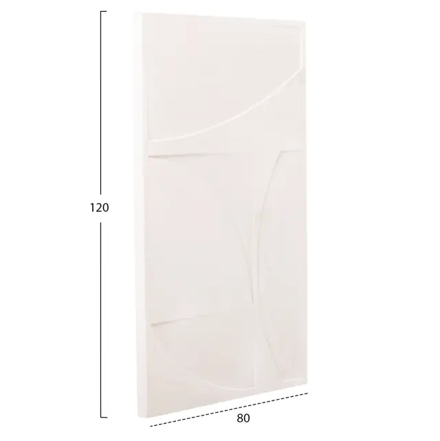 ΠΙΝΑΚΑΣ ΜΕ ΚΑΜΠΥΛΕΣ ΓΡΑΜΜΕΣ FB94506 MDF ΣΕ ΥΠΟΛΕΥΚΟ ΧΡΩΜΑ 80x4(πάχος)x120Υεκ. 2