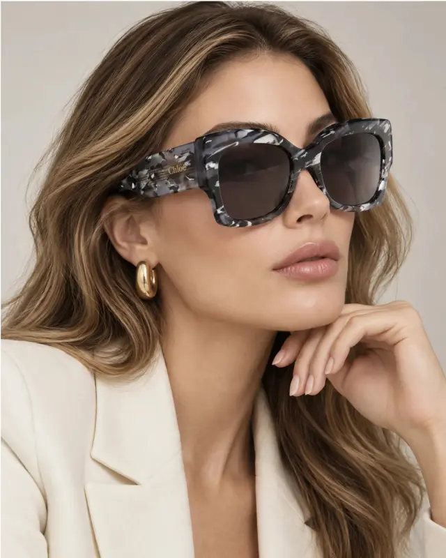 Chloé CH0252S 009 Γυναικεία Γυαλιά Ηλίου Γκρι - 55 mm 2
