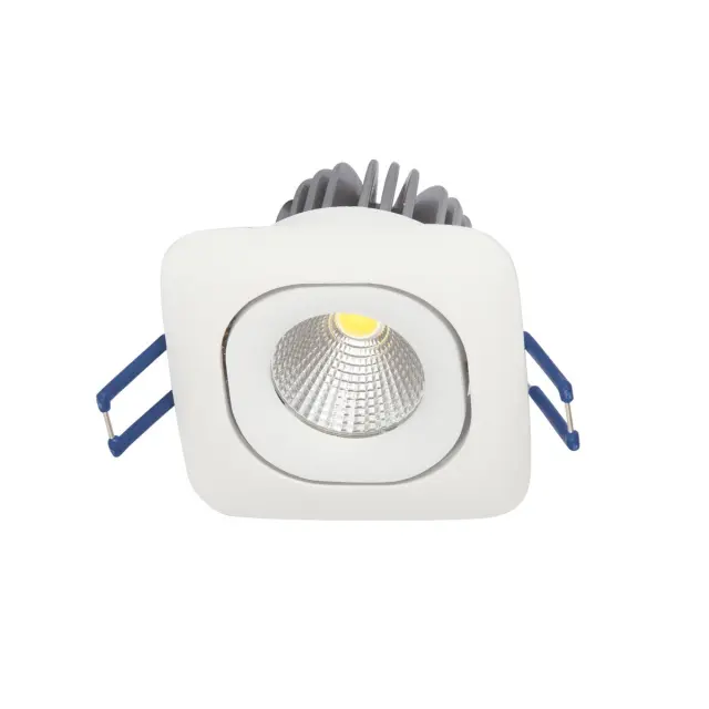 Romo 04125/W/C Χωνευτό κινητό σποτ led 10W 4000K 8.2x8.2cm λευκό Άσπρο