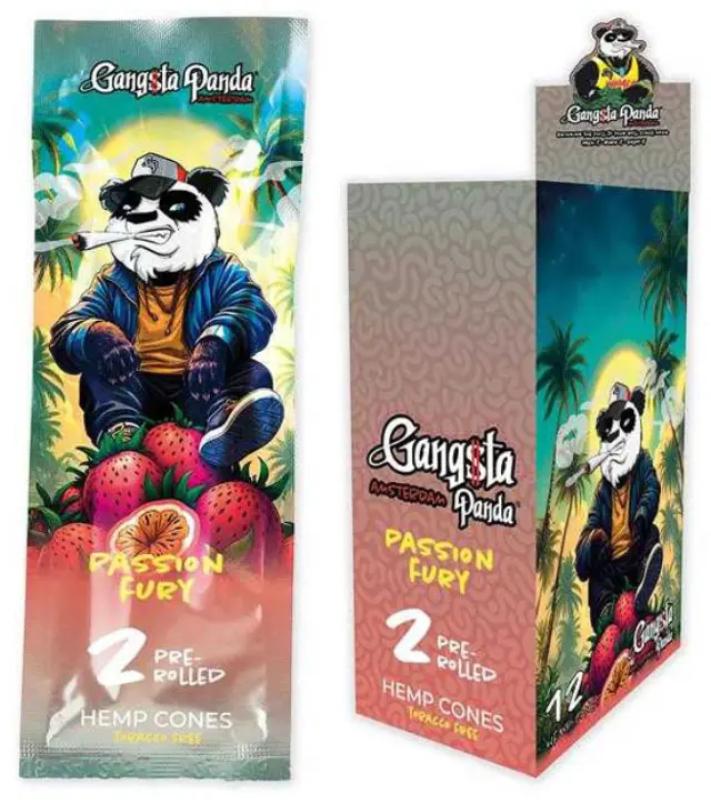 Gangsta Panda Blunt Wraps Πουρόφυλλα - Passion Fruit 2φ.
