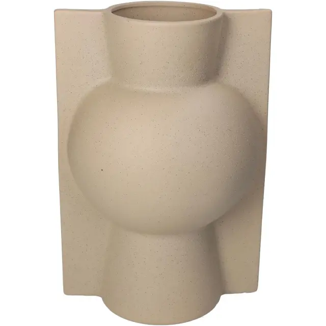 Βάζο Μπεζ Κεραμικό 20x18x28.5cm