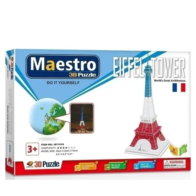 Maestro 3D Παζλ, Πύργος του Άιφελ 55τεμ