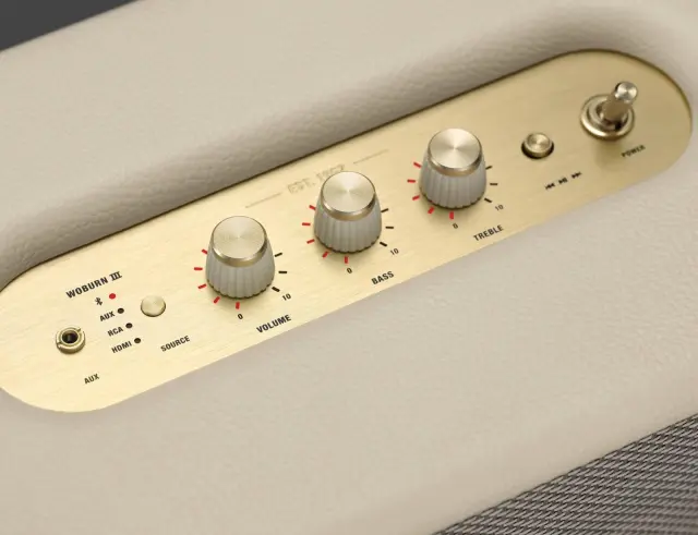 Ηχείο Marshall Woburn III - Ισχύς 150W - Bluetooth, 3.5 mm, RCA, HDMI - Cream 1006017 3