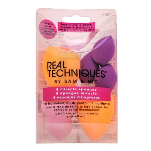 Real Techniques Miracle Sponges 6pcs Set gift set