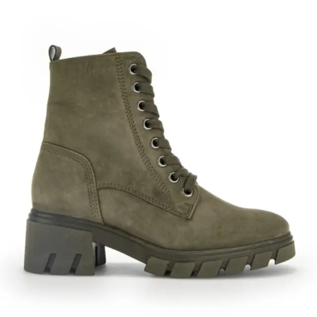 Gabor Μποτάκια Γυναικείο δέρμα Nubuck Πράσινο GAB/32765 33-OLIV