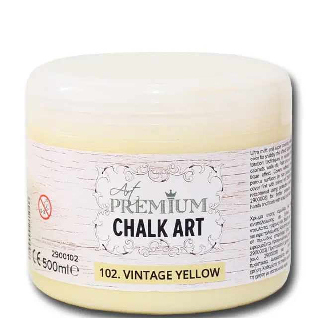 Χρώμα Κιμωλίας Art Premium Chalk Art - 102 Vintage Yellow - 500ml