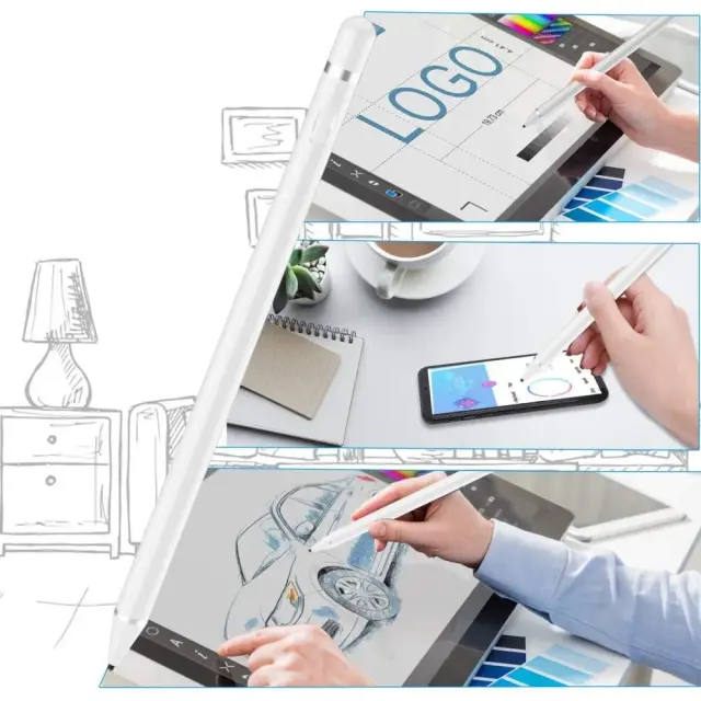 Tech-Protect® Active Stylus Pen Γραφίδα-White 2