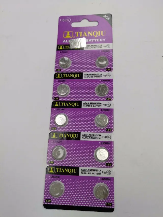 Αλκαλικές μπαταρίες - AG6 - LR920H/371A - 1.5V - 10pcs - 681064 2
