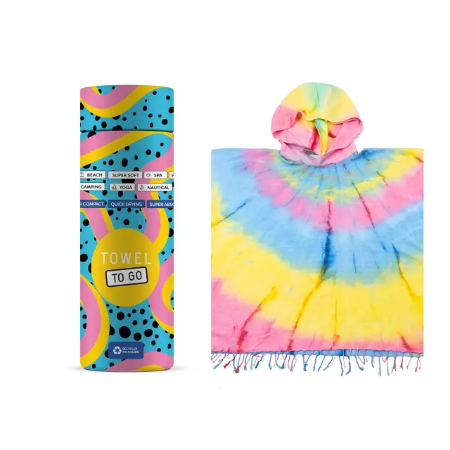 Towel To Go Tie Dye Πόντσο Παραλίας MultiColor