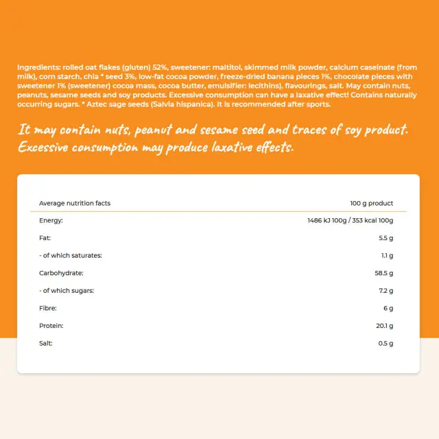 Cerbona Chocolate-Banana Protein Oat Porridge 2