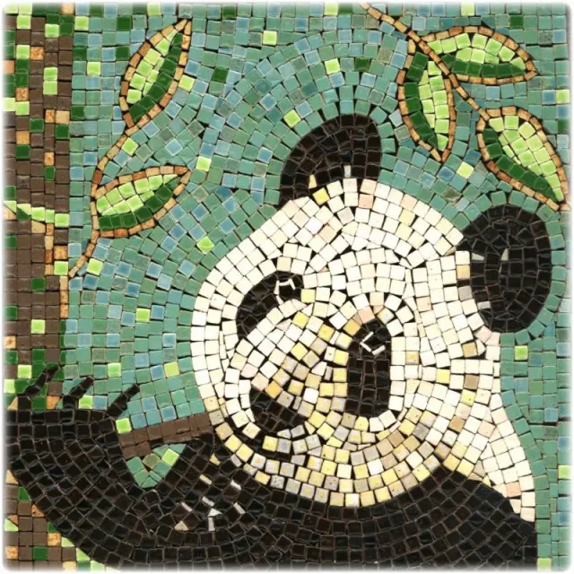 Σετ Με Μίνι Κεραμικές Ψηφίδες 20x20cm, Panda