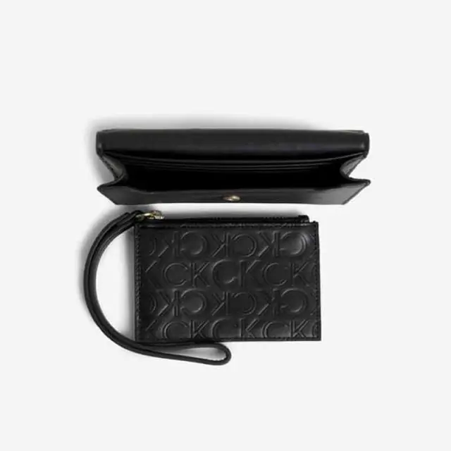 Calvin Klein - Γυναικείο Πορτοφόλι Re-Lock Bifold & Cardholder Sm K60K611092-BAX Μαύρο 2