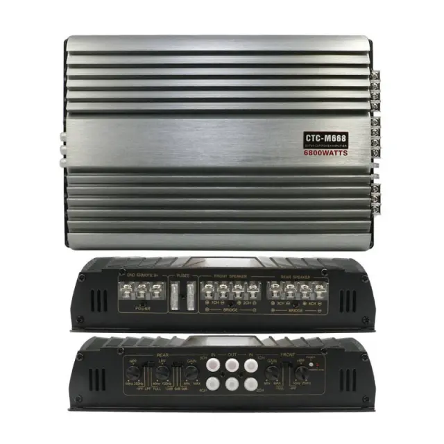 PERVOI Ενισχυτής Αυτοκινήτου 4 Καναλιών 6800W CTC-M668 - Car Audio Amplifier 014500 2