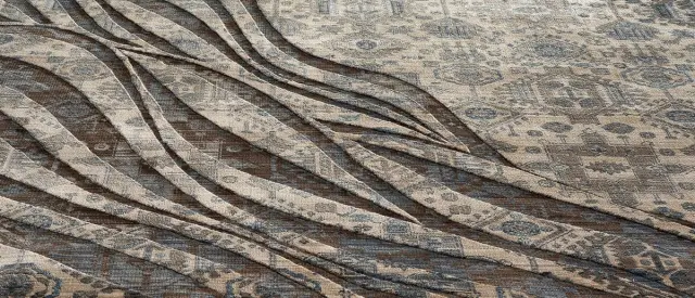 Beauty Home Πατάκι Bliss Art 9629 67x220 Μπεζ,Μόκα,Μπλε 3