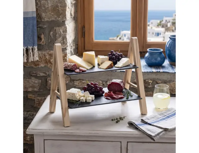 Διώροφη Εταζέρα - Πλατώ Secret de Gourmet με διαστάσεις 32.5x18x27cm 160505