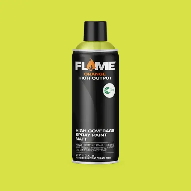 Flame Orange Spray Paint 400ml FO-623 Crazy Green